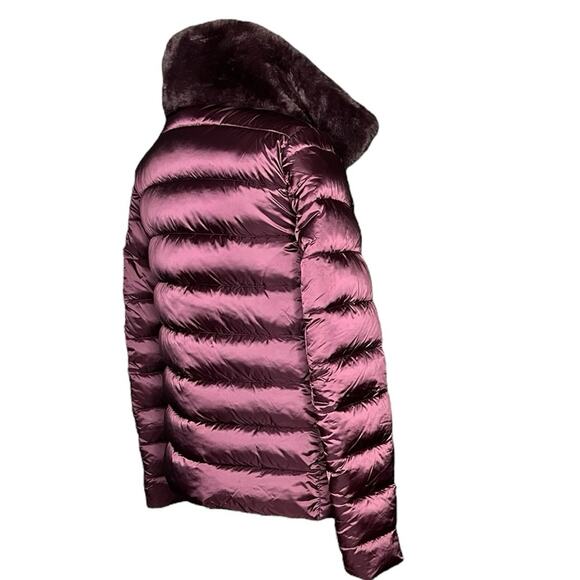 SAVE THE DUCK Burgundy Puffer Hoodie - Picture 6 of 9